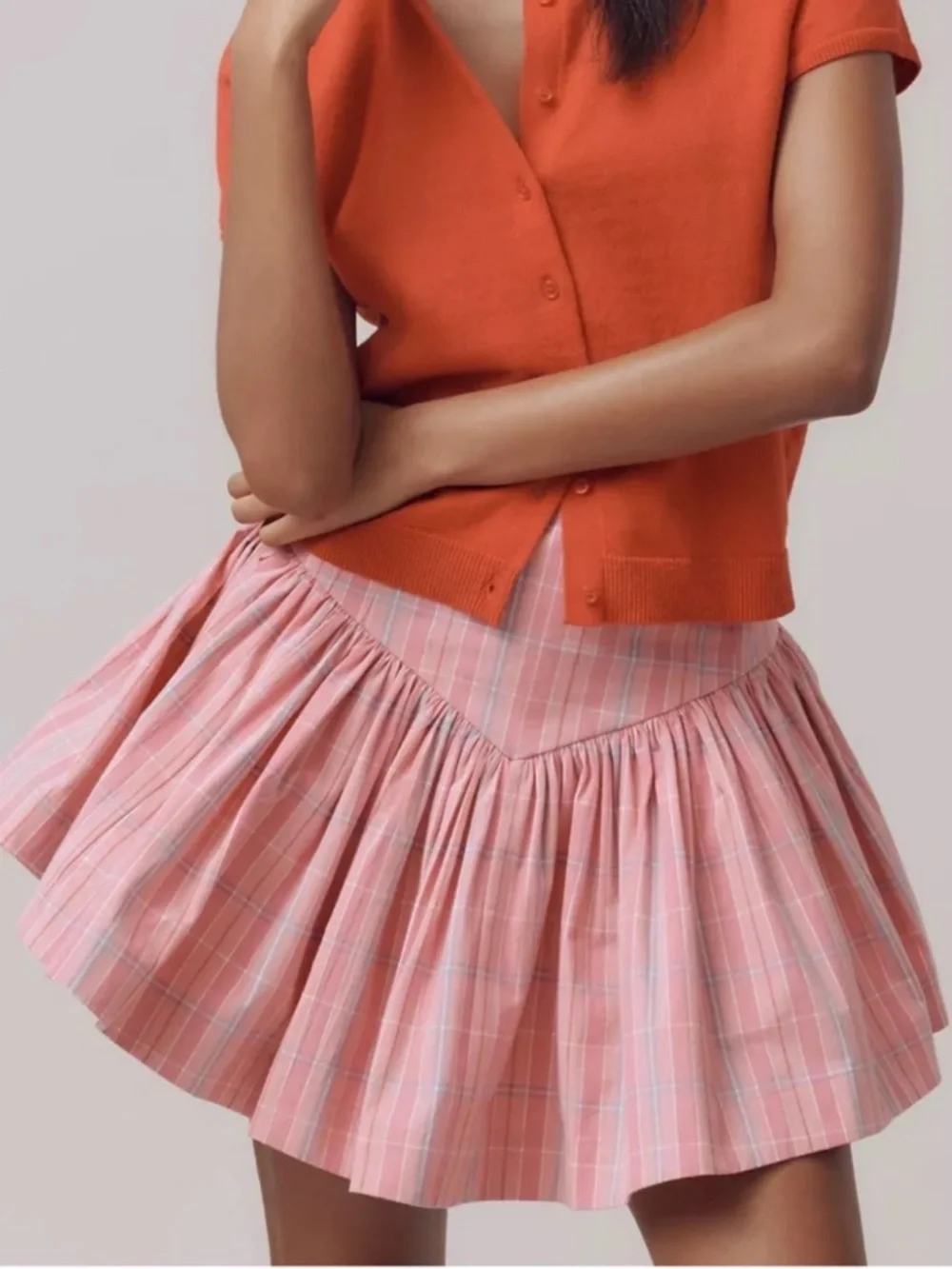 Maeve X-Large Skirt Anthropologie
Basque Waist Flirty Mini Pink
Combo plaid NWT - Picture 2 of 11